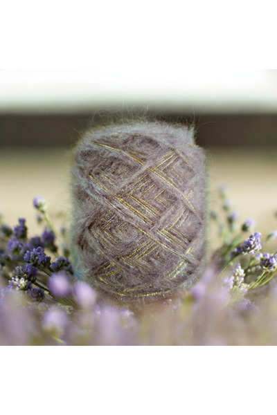 Kırlangıç Moher tiftik & kristal sim sakal karışımı tasarim el örgü ipi 150 gr