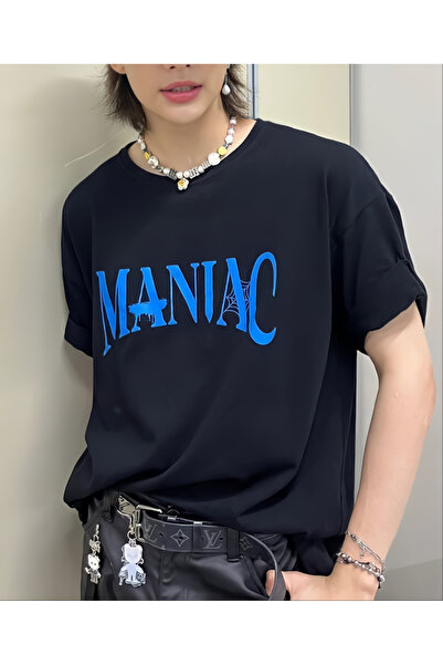 barsdepo Maniac Printed T-Shirt, Oversize Unisex T-Shirt Kids / Adult