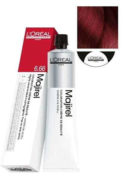 L'Oréal Professional Majirel Saç Boyası 6.66 - Koyu Kumral Yoğun Kızıl 60ml -...