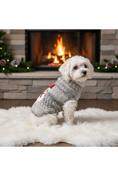 handmadeproducts El Yapım Örgü Orta Irk Köpek için Kazak