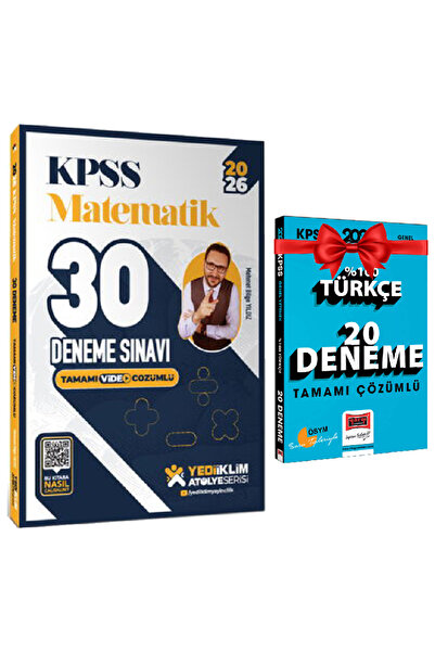 Yediiklim Yayınları Mehmet Bilge Yıldız 2026 KPSS Atölye Serisi Matematik 30 ...
