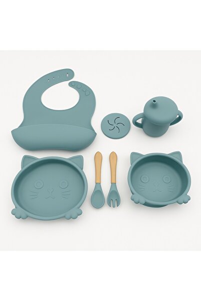 MadStore Set de hrănire și diversificare pentru bebeluși din silicon, format din 7 piese