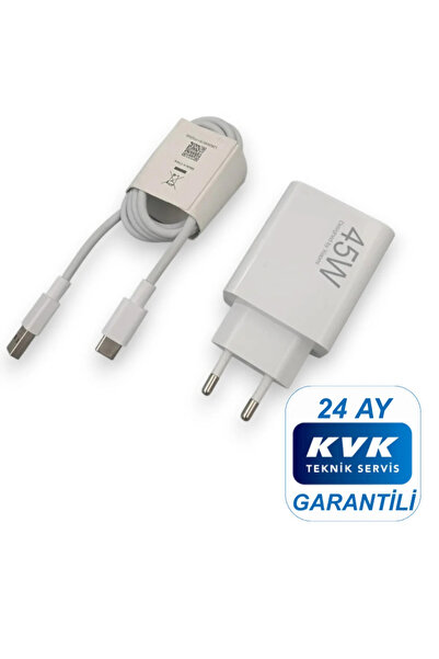 Xiaomi 45 (WATT) Hızlı Şarj Aleti Adaptörü Kablo Seti ( KVK Teknik Servis Garantili )