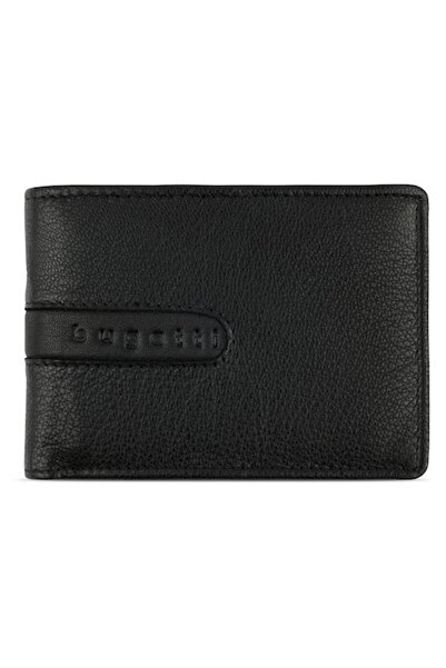 BUGATTI Men's Wallet Bomba 201, Genuine Leather, Black