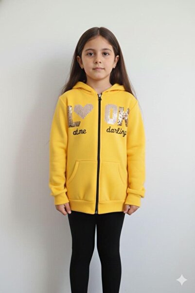 DAMLANUR 3-Ply Zippered Sweatshirt for Girls