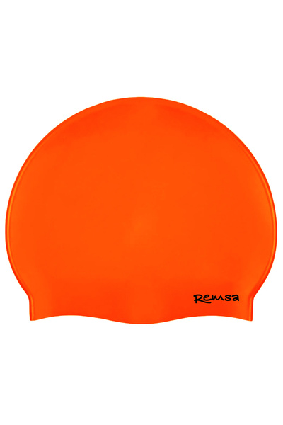 Remsa Mayo Remsa Silicone Pool Sea Swimming Cap Rsb-01 Neon Orange