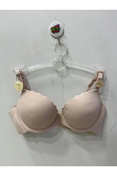 Belvü Women's Push up Laser Cut Hand Supported Light Mink Bra