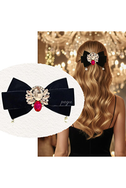 pegu baby collection Catifea neagră cu piatră și perle, cu design special, cu...