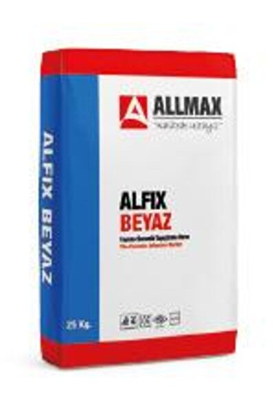 ALLMAX Alfix Fayans Ve Seramik Yapıştırma Harcı Beyaz 25 Kg.