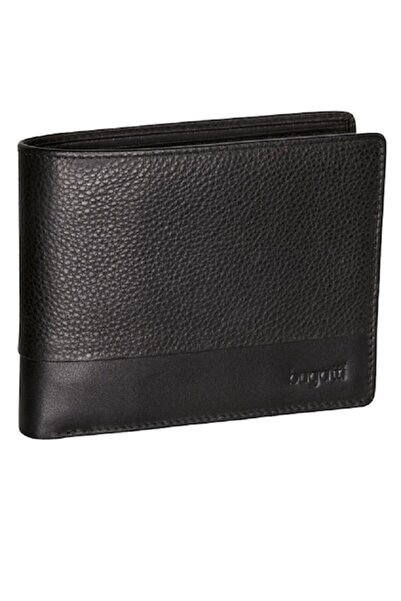 BUGATTI Atlanta men's wallet - nappa leather & polyester, Black