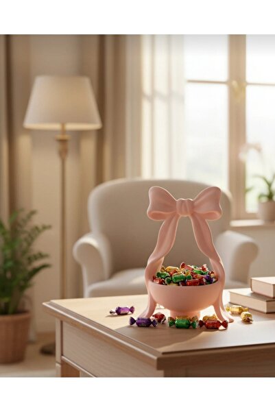 XOA Collection Pink Charm | Fiyonk Detaylı - Dekoratif Şekerlik | Sunumluk