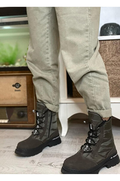 apelles Shoes Monaco Parachute Fabric Detail Nubuck Short Boots