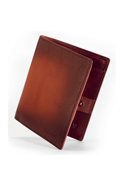 Richhoff Portofel vertical bărbătesc, piele naturală, maro vintage, protecție...