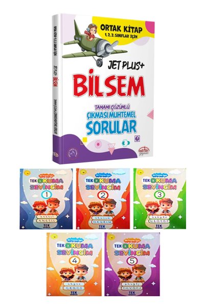 Editör Yayınevi Ortak Kitap 1-2-3. Sınıflar İçin Jet Plus+ BİLSEM Çıkması Muh...