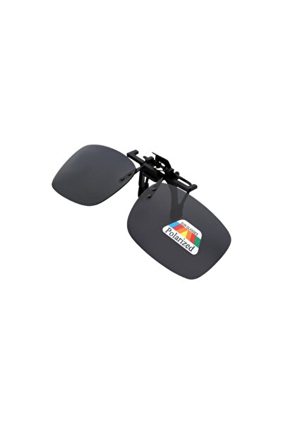 Singularis Gözlük Üzerine Takılan Polarize Klipsli Güneş Gözlüğü Aparatı Flip-Up Model Füme