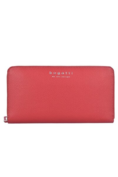 BUGATTI Linda 18CC leather wallet, Vermillion Red