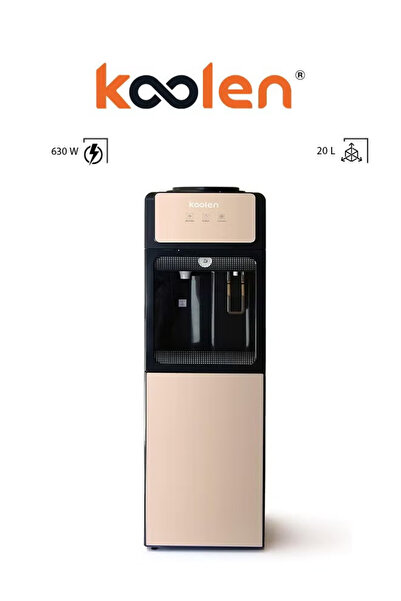 Koolen Press-Button Water Dispenser - 2 Taps - Hot/Cold - 807103013 Gold/Black