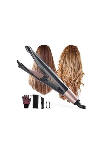 OEM Ceramic coated hair straightening and curling iron