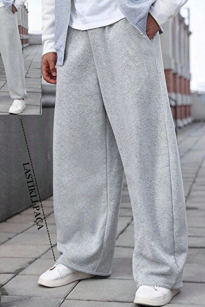 BSBSPOR Büyük Beden Baggy Bol Tarz Lastikli&Düz Paça Eşofman Altı Erkek / Kad...