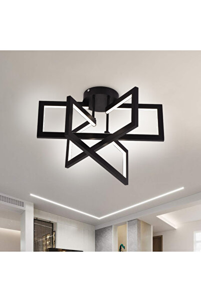 Alista Home LED Chandelier with Remote 72 W, 3 Elements, Cool/Warm/Neutral Light, Dimmable, Black, LT 750/3 BK