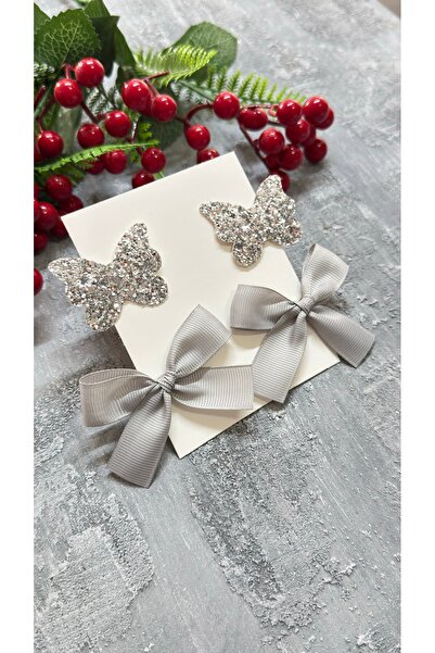 Toka Perisi Set de agrafe Cleo (arcul de panglică cu sclipici fluture este cu...