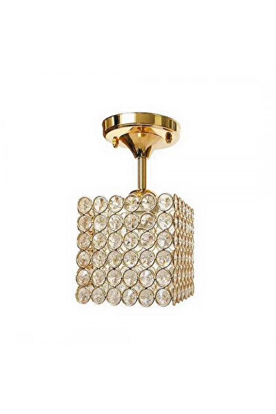 Alista Home Catrina Crystal Chandelier, 1 x E27, Square, Gold