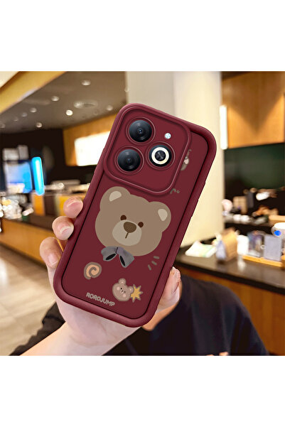 Hontinga حافظة ملونة من السيليكون المتوافقة مع Tecno Spark Go 2024 مضادة للسق...