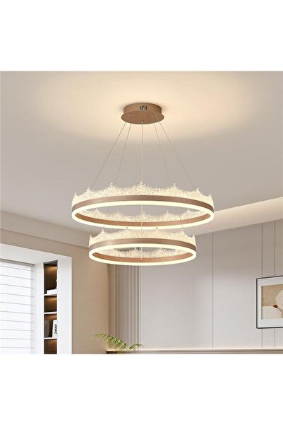 Alista Home NIVALIS LED Pendant Chandelier with Remote 126W, Rings 40x60cm, C...