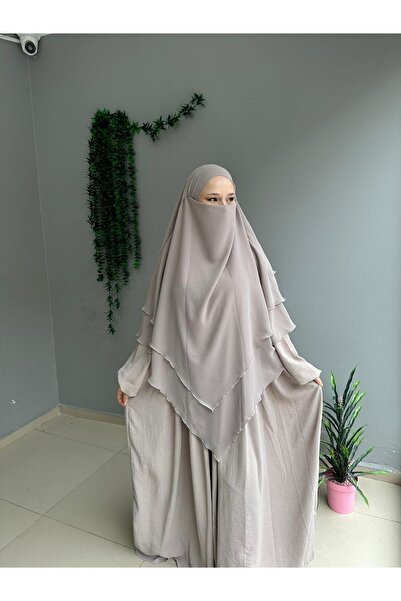 Yüsra Collection Ayrobin Dress and Long Sufle 2-Piece Set