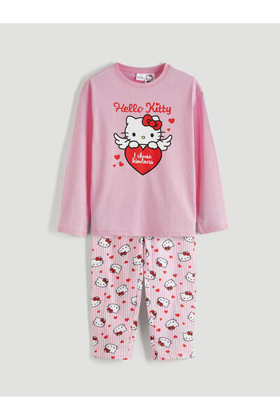 LC Waikiki Ozmarka Nova Sezona okrugla kragna Hello Kitty Štampano Set Pidžam...