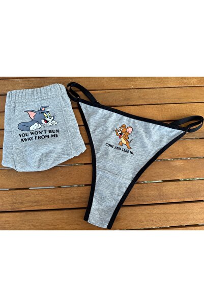 selenesilhouettes ÖZEL BASKILI İÇ ÇAMAŞIRI(ÇİFT KOMBİNİ)