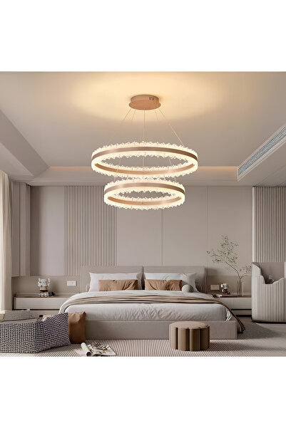 Alista Home NIVALIS Duo 127W Pendant LED Chandelier with Remote, 40 x 60 cm R...