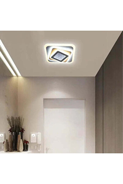 Alista Home Kanani White LED Chandelier, 46W, Square, Cold/Warm/Neutral, White