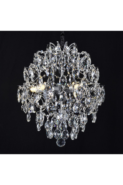 Alista Home Crystal Chandelier CC 9259/5 CH, 5 x E14, Ø 40 cm, Glossy Chrome