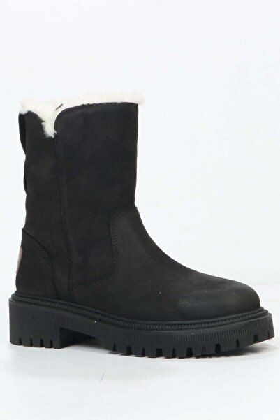 Hammer Jack Pilus Hakiki Deri Siyah Outdoor Kadın Bot 102 23875-Z