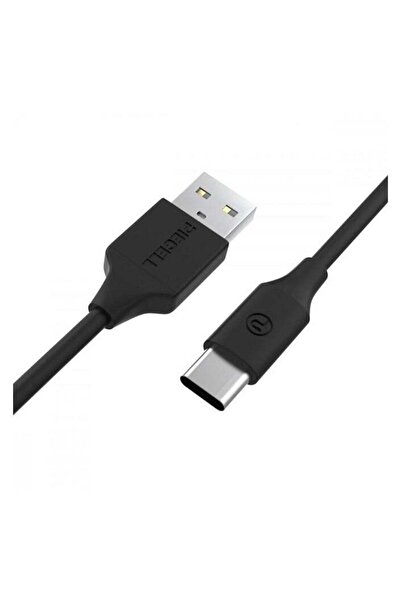 PIECELL موصل من النوع C بطول 120 سم، مصنوع من الجلد الأسود