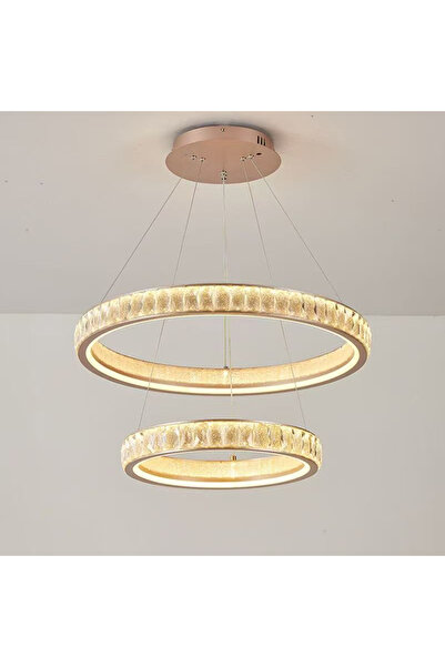 Alista Home Candelabru Kensington Magno Crystal, 111W, Auriu, 2 Elemente, Înălțime Reglabilă, Lumină Caldă/Rece/Neutră