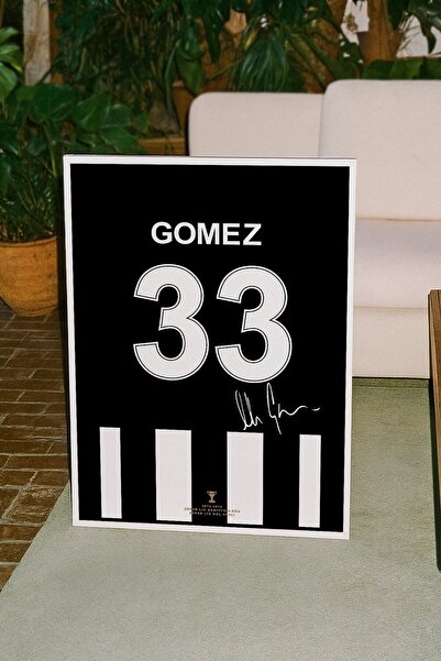 Base Concept Mario Gomez 33 İmzalı Forma Poster Tabllo (Çerçeveli)
