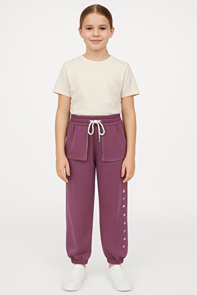 RAPAPA Φούτερ για κορίτσια με oversized τσέπες – Μωβ-7374