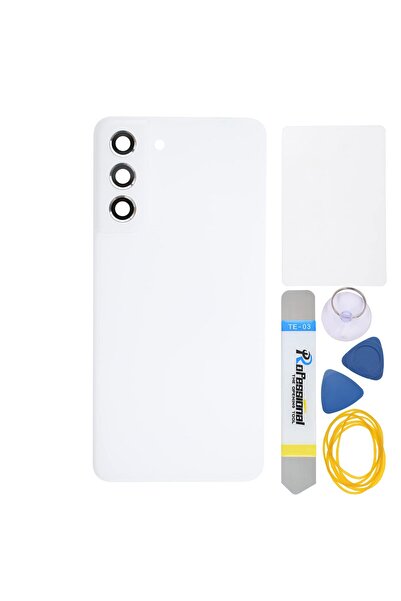 Yedcom Samsung S21 FE Beyaz Uyumlu Arka Kapak Batarya Kapağı Pil Kapağı