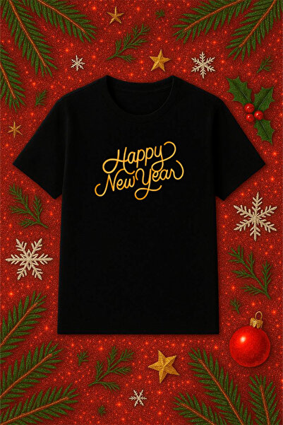 SVART WEAR Tricou tematic de Anul Nou supradimensionat tricou Crăciun Crăciun