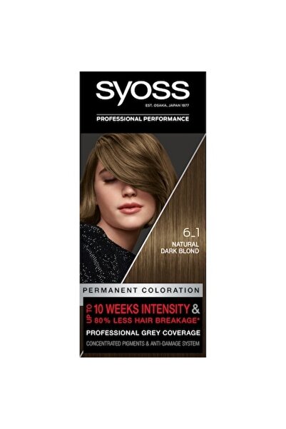 Syoss Vopsea de păr permanentă Baseline 6-1 Blond închis, 115 ml