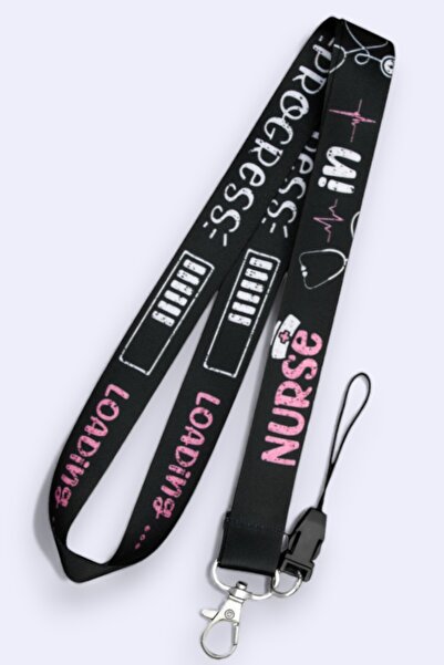 MİLLENEX Hemşire sağlıkcı Telefon Askı Yaka Kartı Boyun Askısı Askı İpi Boyun...