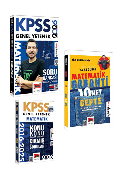 Yargı Yayınları 2026 KPSS GY Tamamı Çözümlü Matematik Soru+Çıkmış+Garanti 10 ...