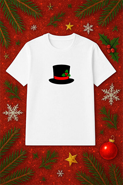 SVART WEAR Μπλουζάκι με θέμα την Πρωτοχρονιά oversized Χριστουγεννιάτικο μπλο...