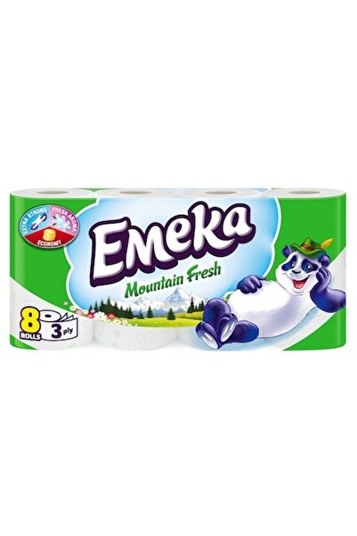 EMEKA Hartie igienica Emeka, 3 straturi, 8 rol, Mountain Fresh