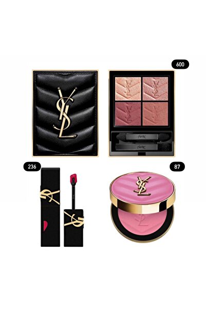 Makeup بكجات* إضلال 4 لون درجه 600 * ⁠بلاشر درجه 87 * ⁠روج درجه 236