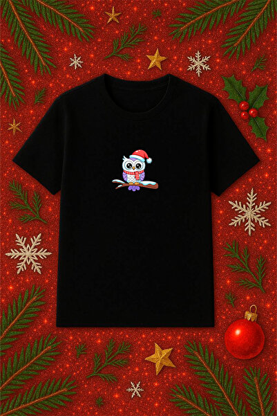 SVART WEAR Μπλουζάκι με θέμα την Πρωτοχρονιά oversized Χριστουγεννιάτικο μπλο...