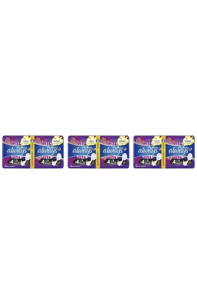 Always Set of 3 Ultra Secure Night sanitary pads, 10 pcs each