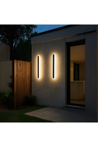 Alista Home Aplica LED de Exterior SUHA, Lungime 90 cm, 13 W, IP 65, Metal, Liniar, Negru